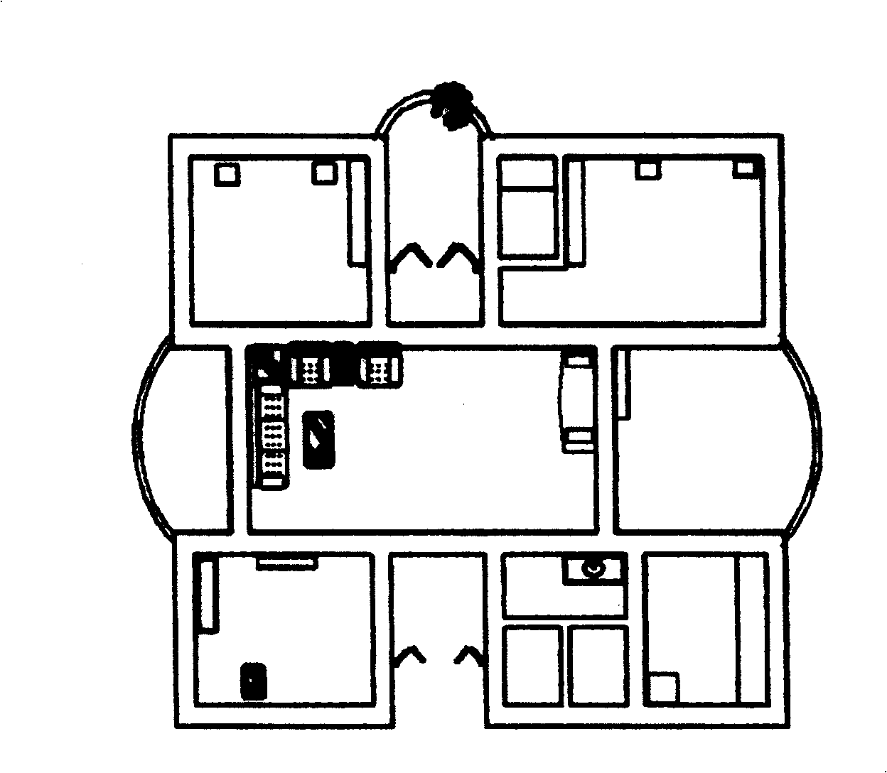 Housing unit structure and its integral layout design