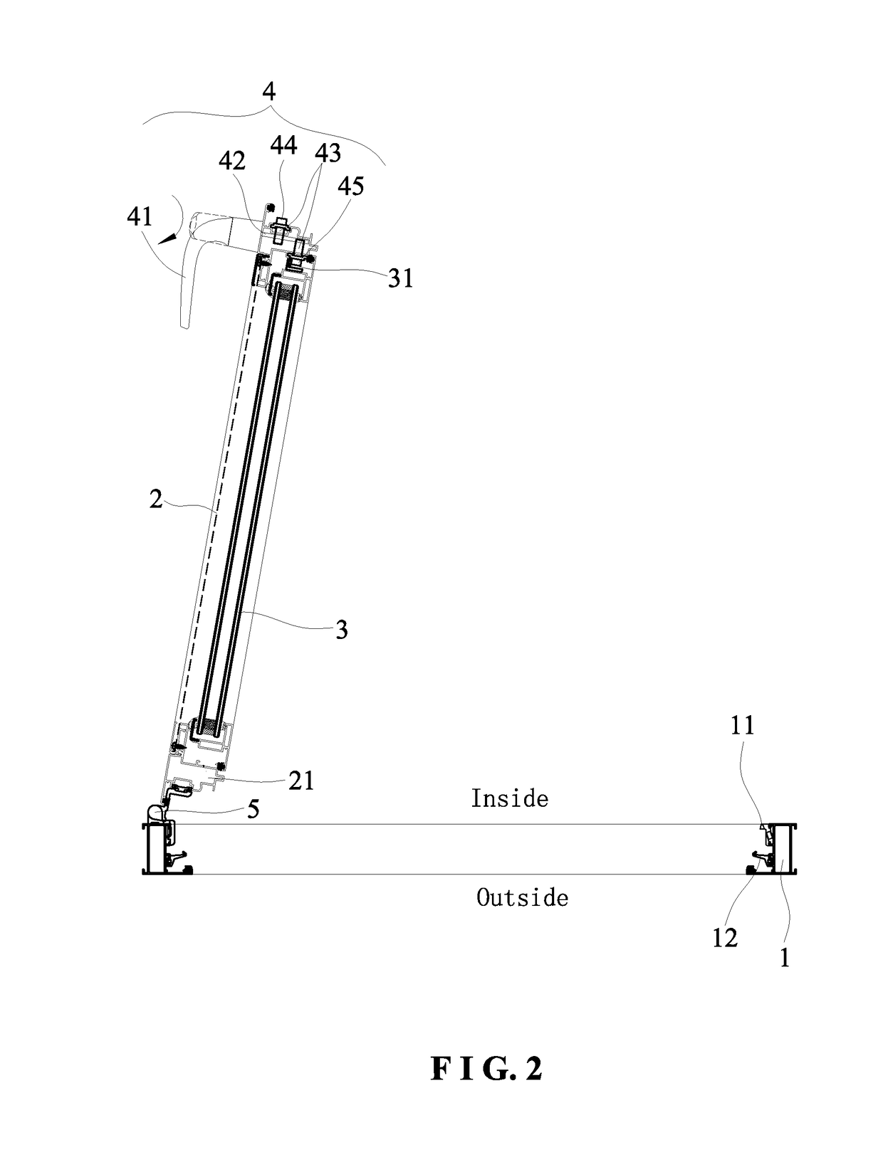 Inward-opening type casement window having outward-opening pane and screen, and handle lock and hinge used therefor