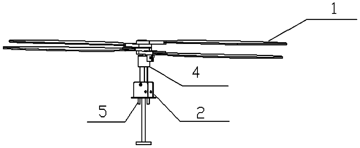 Portable wind-solar hybrid power generation device