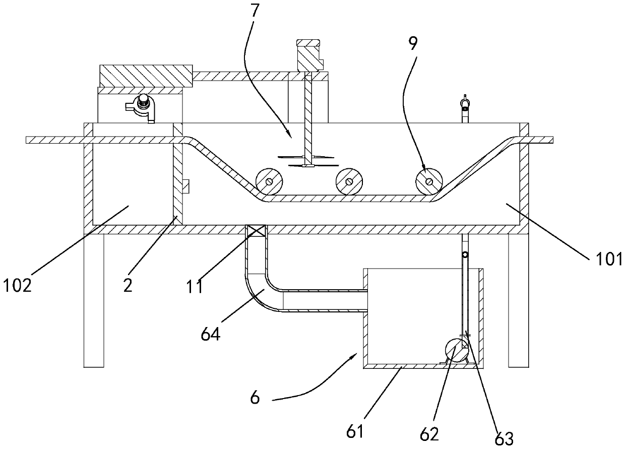 Cable injection molding and cooling equipment