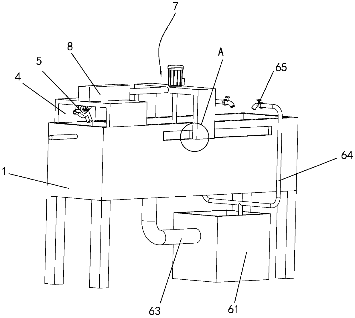 Cable injection molding and cooling equipment