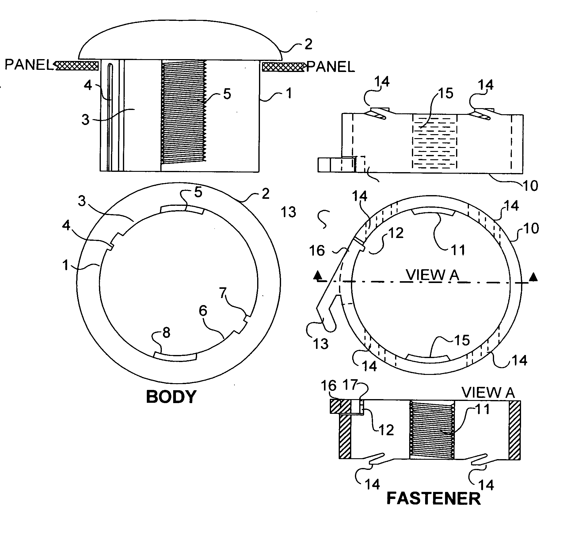 Latching quick-connect connector