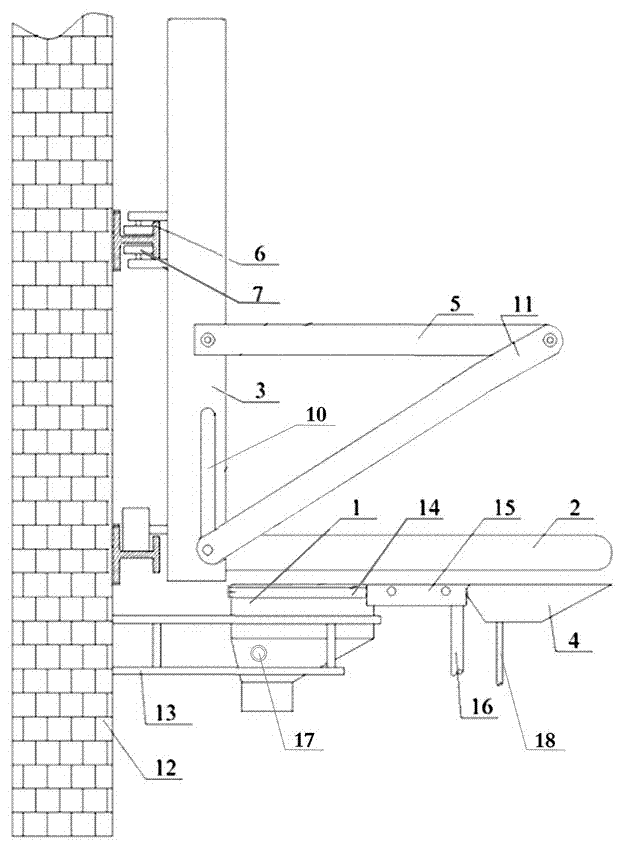 Wall-mounted or fake wall-mounted pedestal pan with two separated basins