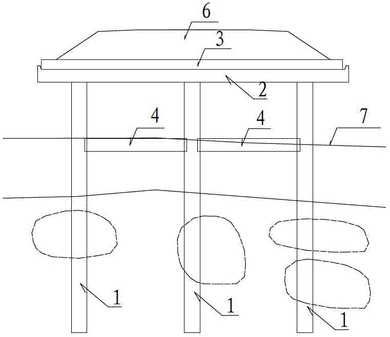 Light frame-subgrade pile-board structure in karst areas