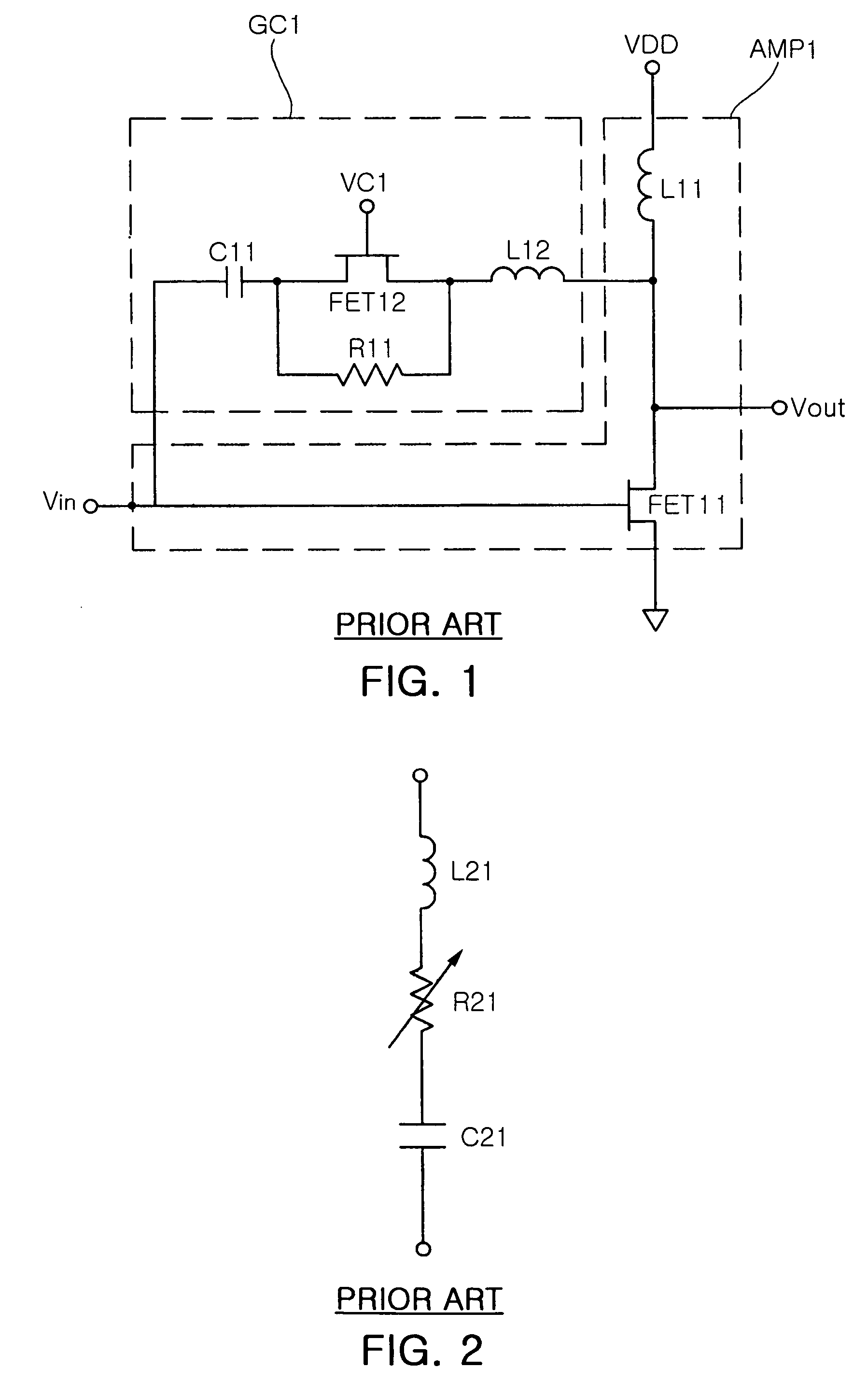 Variable gain wideband amplifier