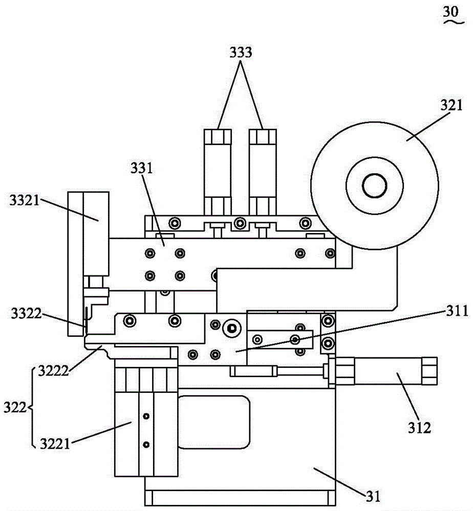 Transformer iron core adhesive tape-adhering and dispensing equipment