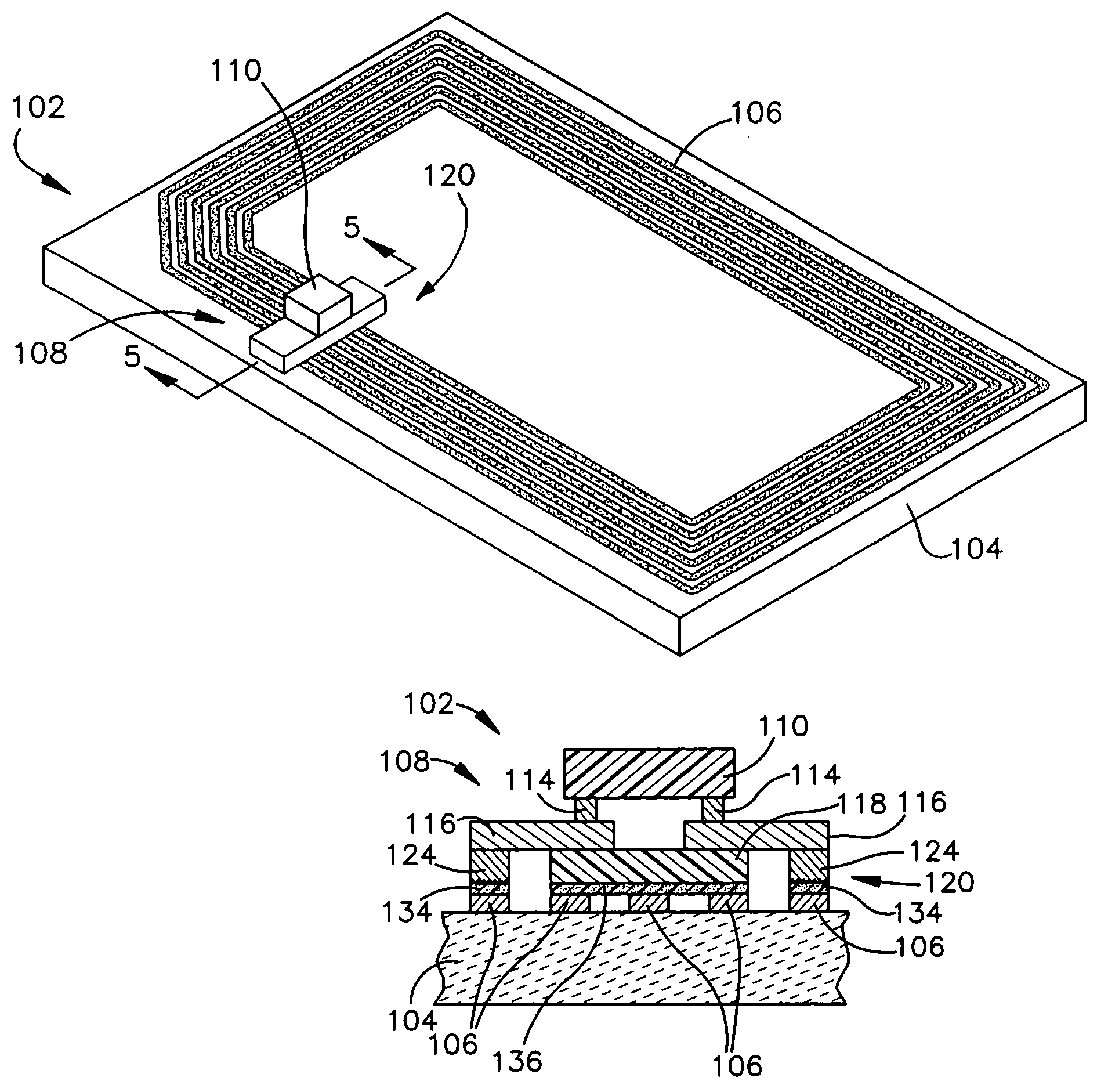 RFID device and method of forming