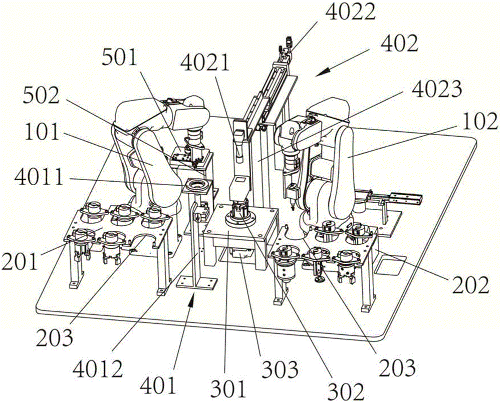 Magnetic steel assembling equipment and magnetic steel assembling method therefor