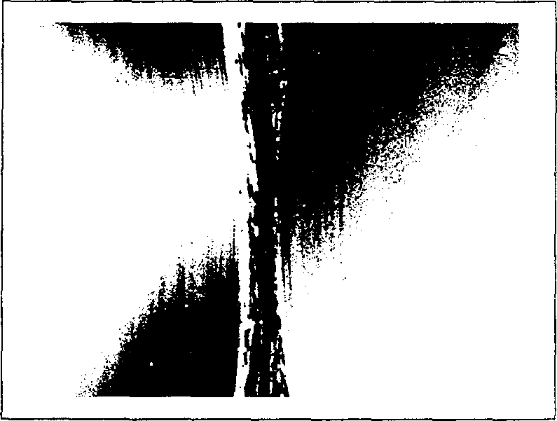 Method for automatically extracting image feature points of workpiece with rough grain under the strong reflection background