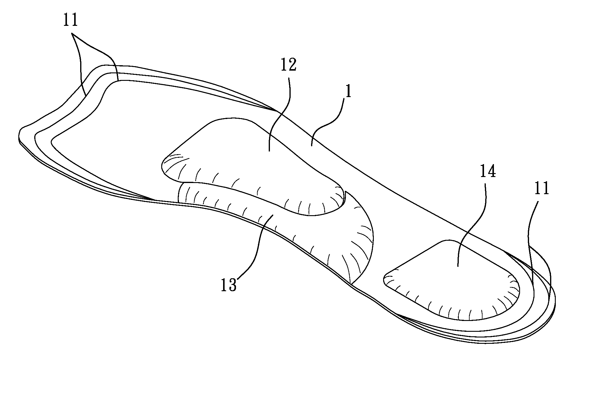 Arch support insole for shoes