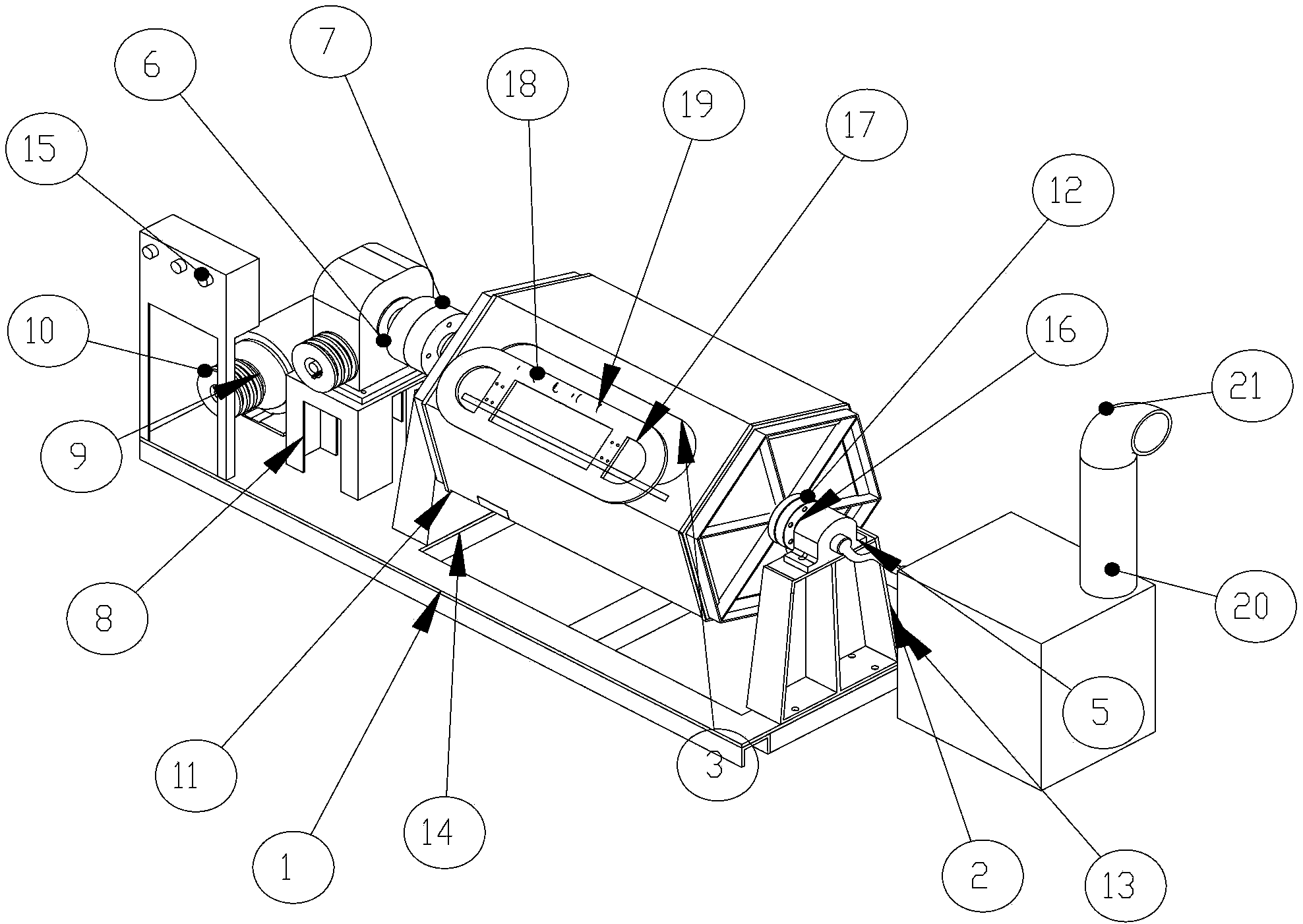 Small-part sand rolling machine capable of automatically removing dust