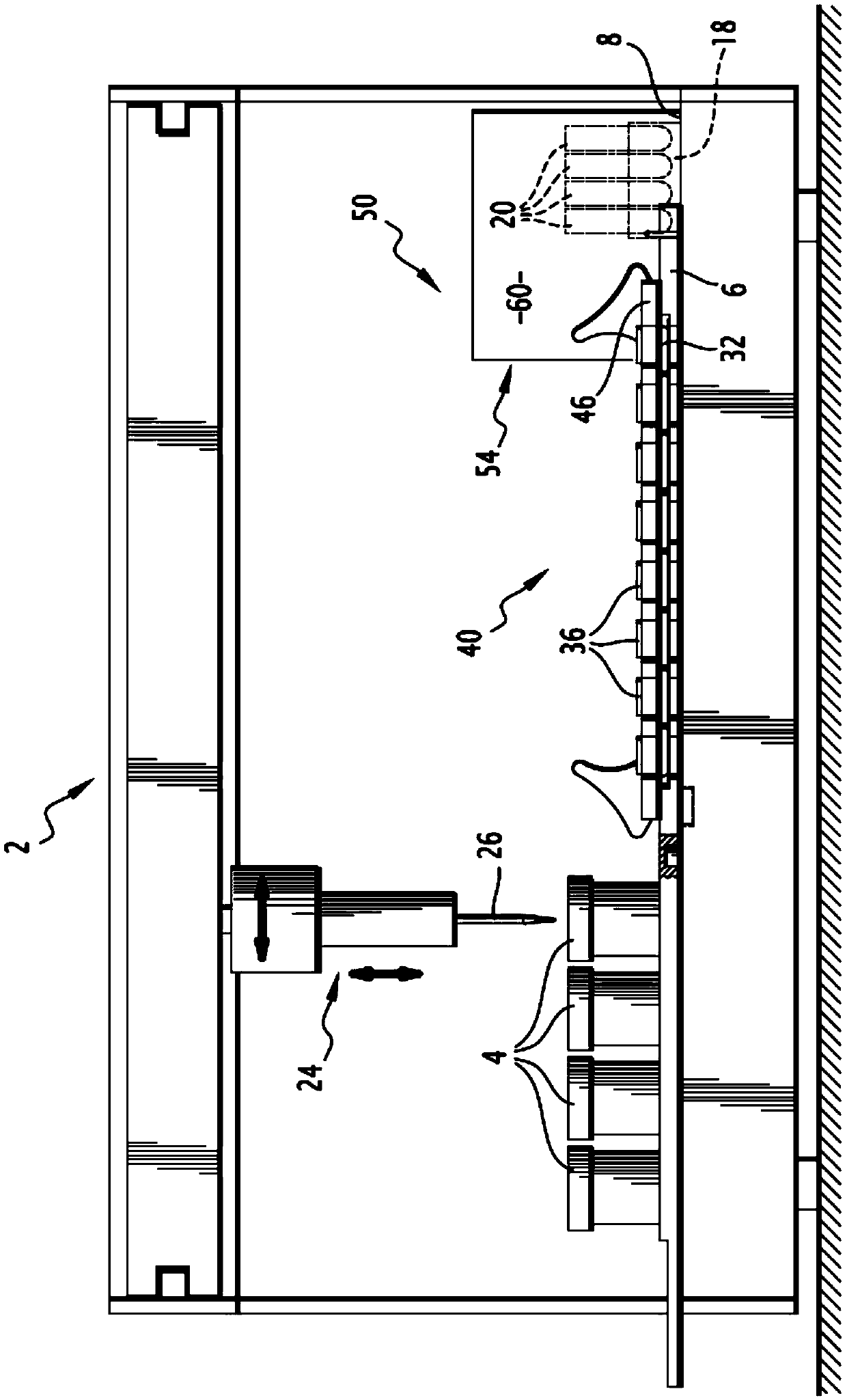 Automatic method and automated device for processing a plurality of cell suspensions