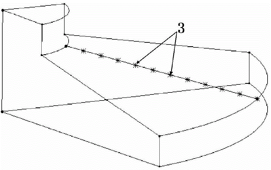 Three-dimensional reinforcement arrangement method for concrete structure on surface of circular truncated cone