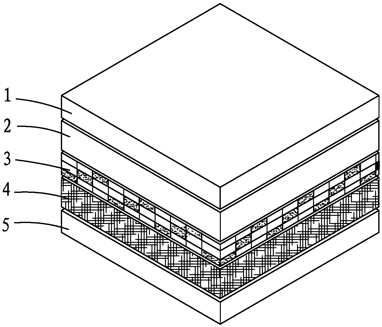 Bamboo carbon fiber mat core with infrared function and preparation process thereof