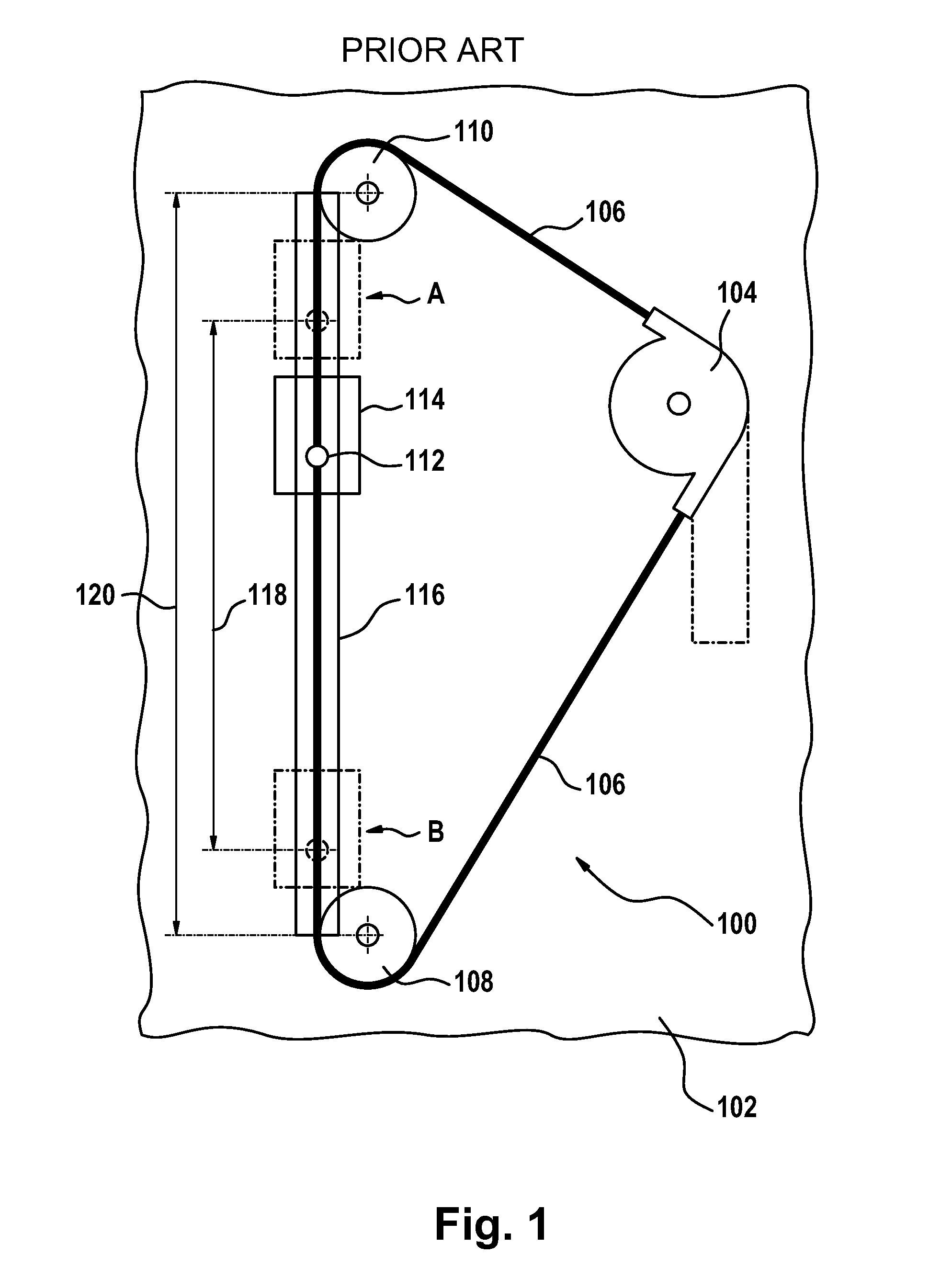 Force transmission element, window lifter and motor vehicle door with a window lifter