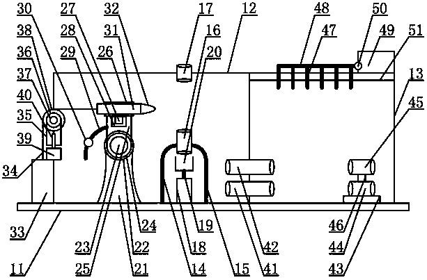 Argon arc welding device for thin-wall aluminum pipe butt joint