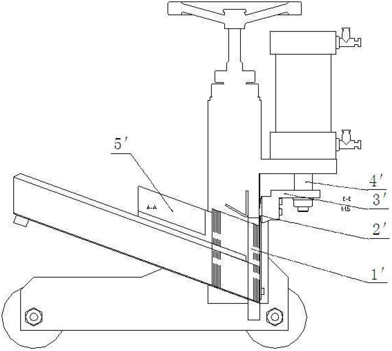 Novel ice cream rod inserting work station