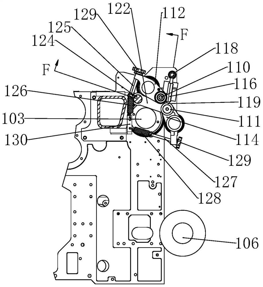 Novel batching tension control device of glass fiber weaving machine