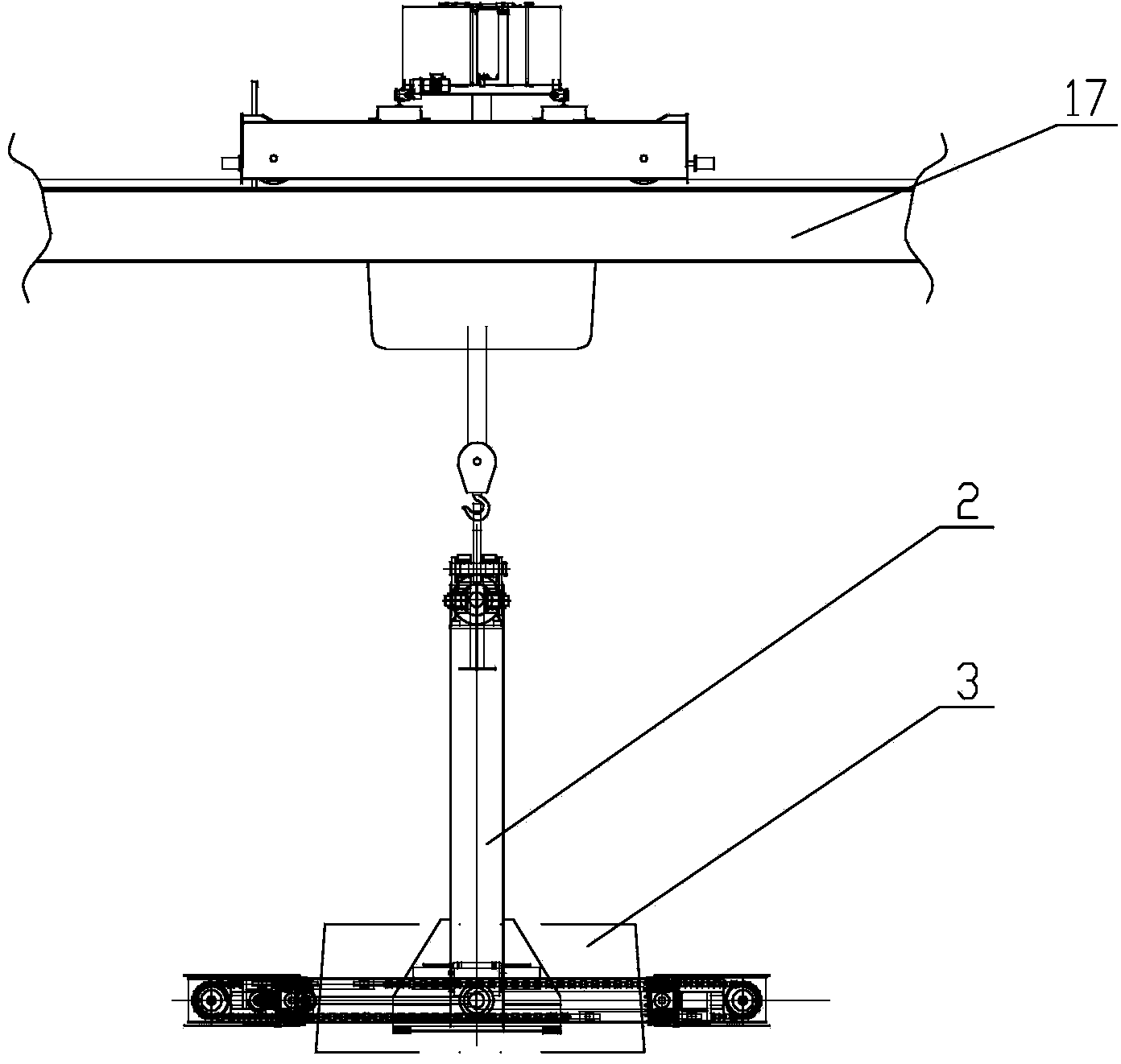 Large-size frame type roll-over machine