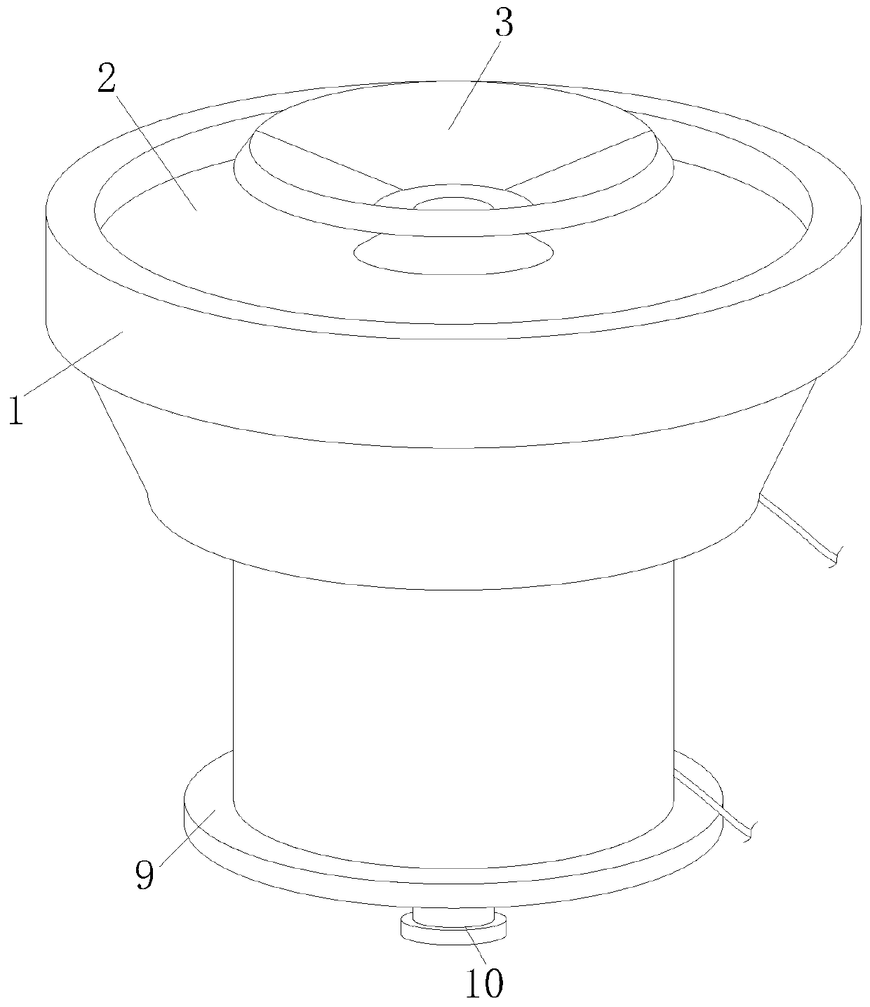 Automobile loudspeaker with long service life