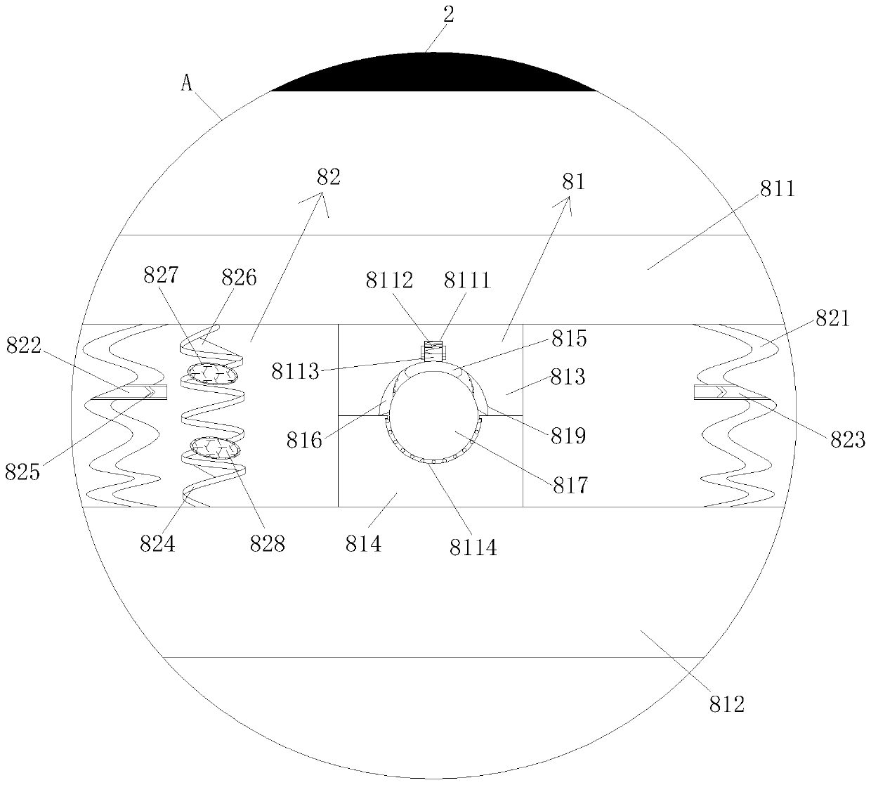 Automobile loudspeaker with long service life