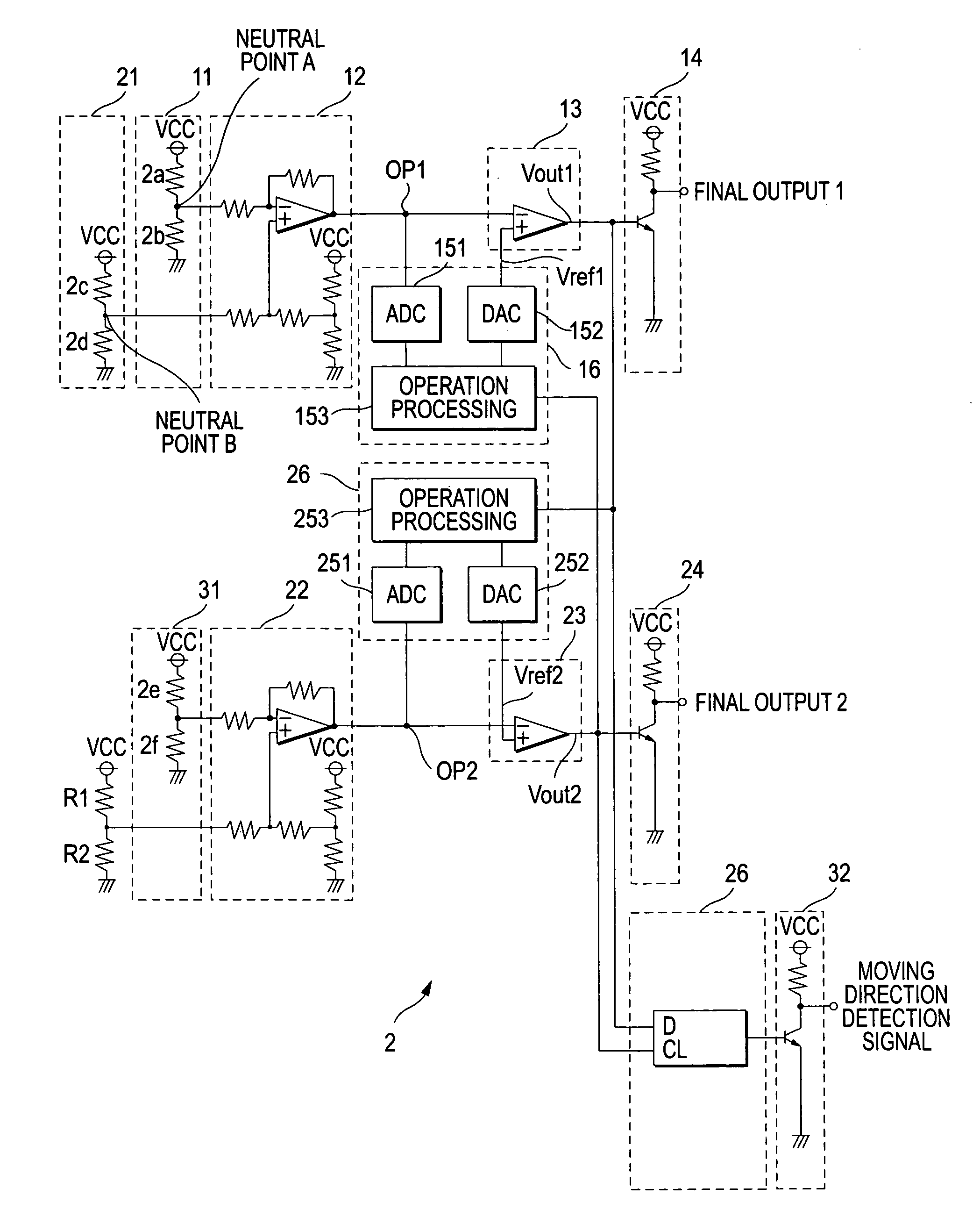 Magnetic detector maintaining high detection precision without affected by the temperature characteristics of the sensing element