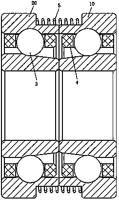 A bearing pair and bearing pair assembly