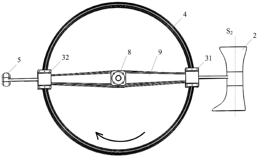 Active rotary airflow field test system