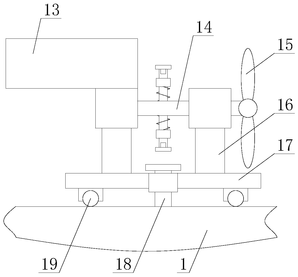 Safety lifting equipment for ship maintenance with high stability