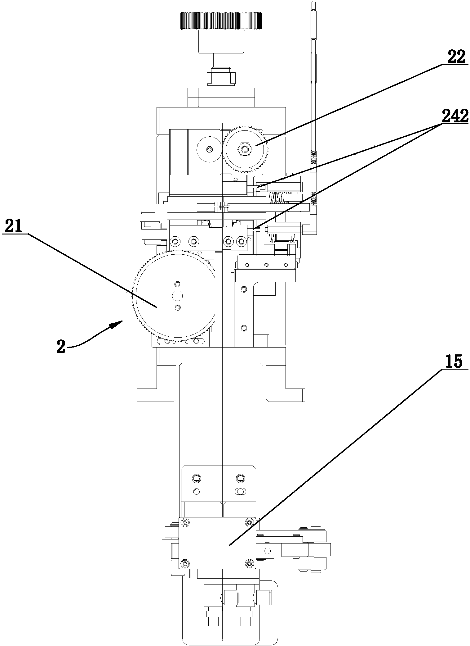 High-speed insertion device for cutting terminal