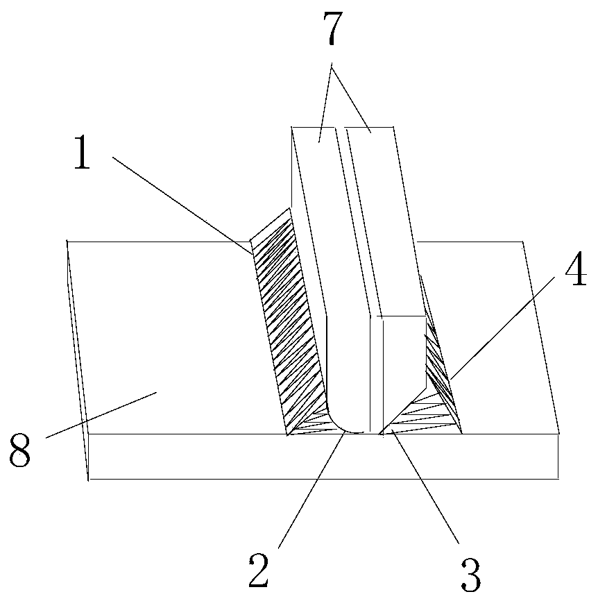 Ultrasonic non-destructive measurement method for fillet weld leg size and internal defects