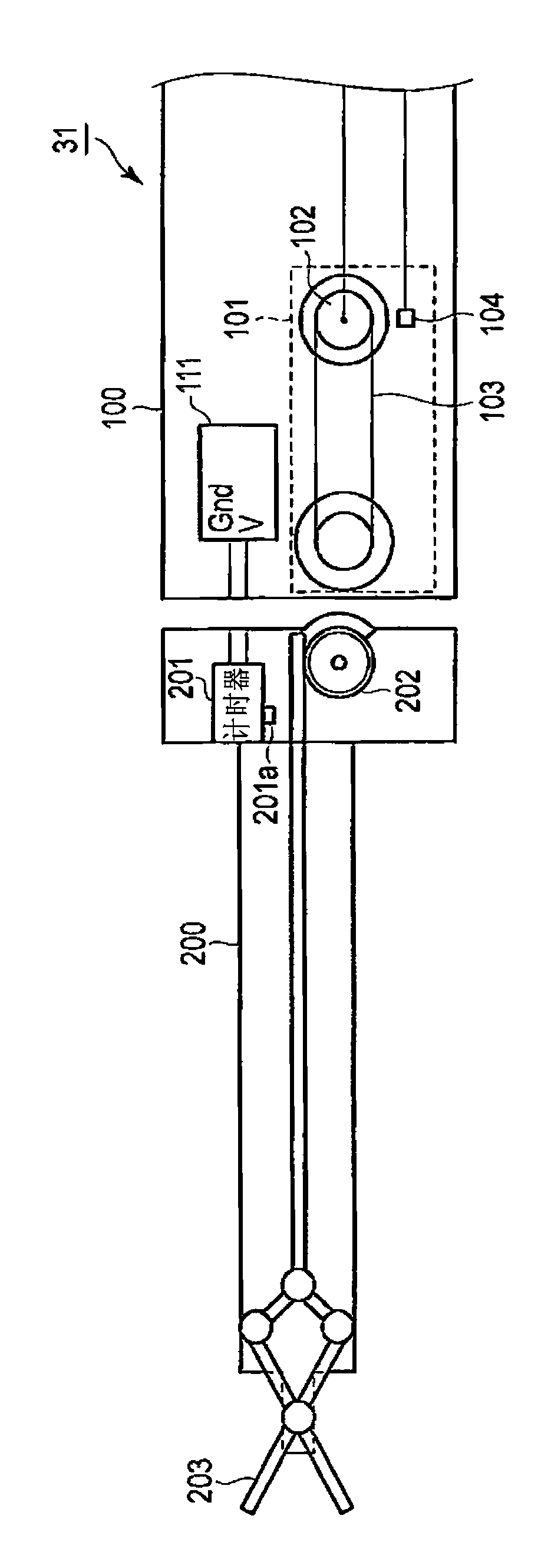 Surgical instrument and surgery support system having said surgical instrument