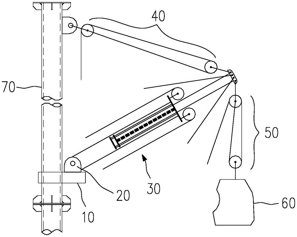 A hoisting device with a universal wheel