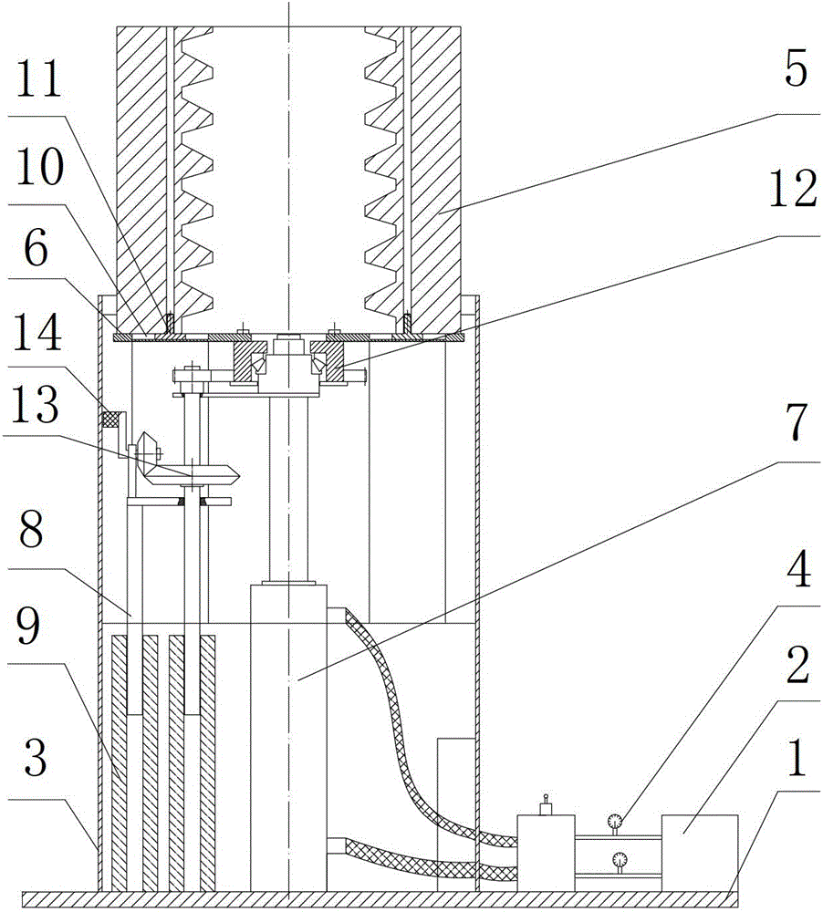 Down-pressing nut replacement system