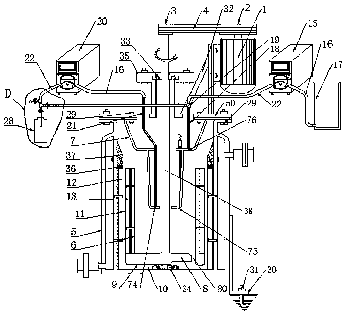 A device and method for preparing water-based graphite by grinding and exfoliating