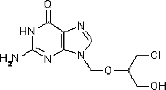 Refining method of ganciclovir