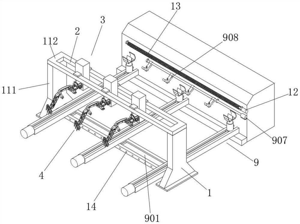 Automatic steel bar binding system