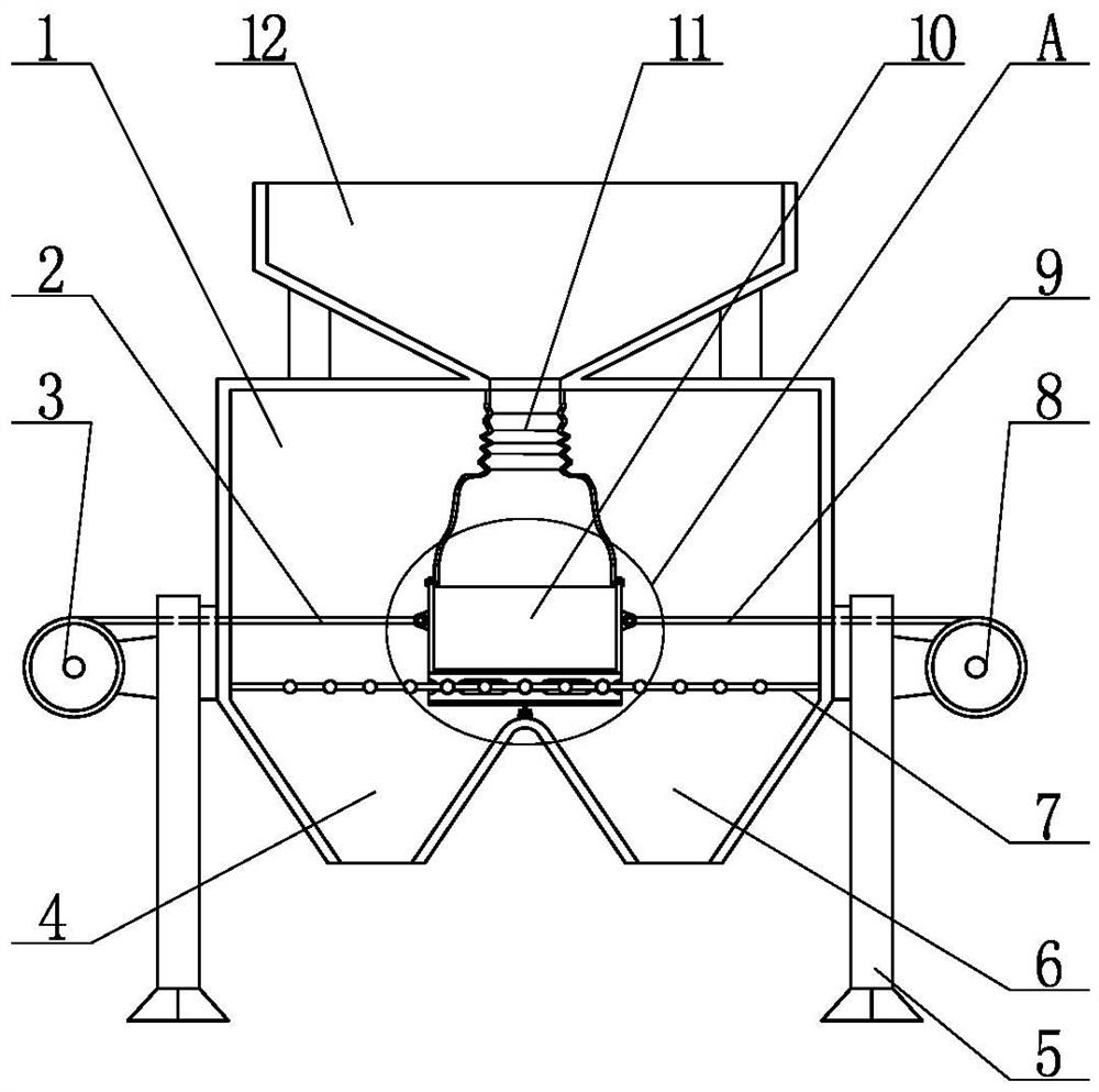 Vibrating screening equipment for refractory granular materials