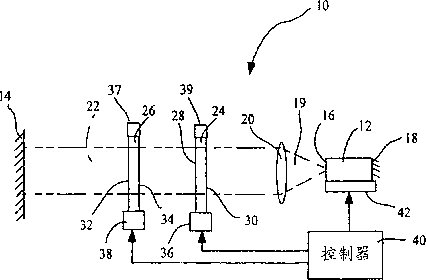 Adjustable extemal cavity laser