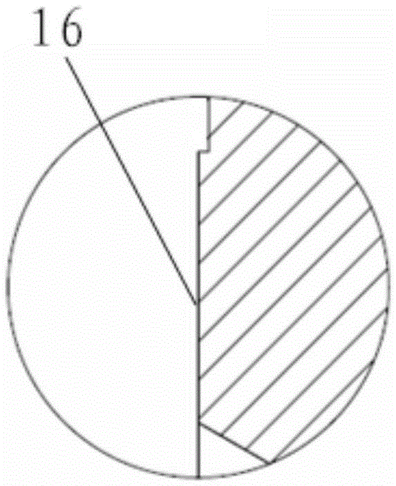 End face sealing structure of shaft tail of fuel pump