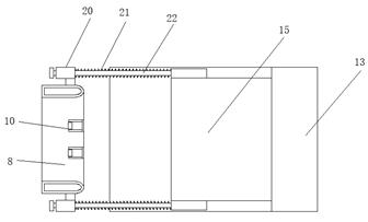 Yardage roll packaging device for cloth processing