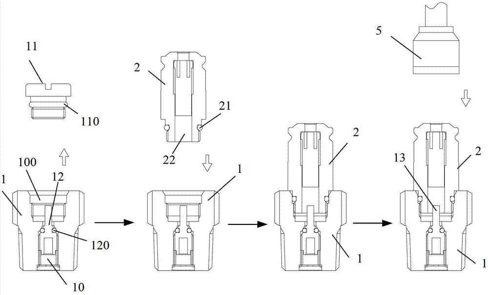 Gas pressure detection system, gas pressure detection plug and gas pressure detection plug assembly