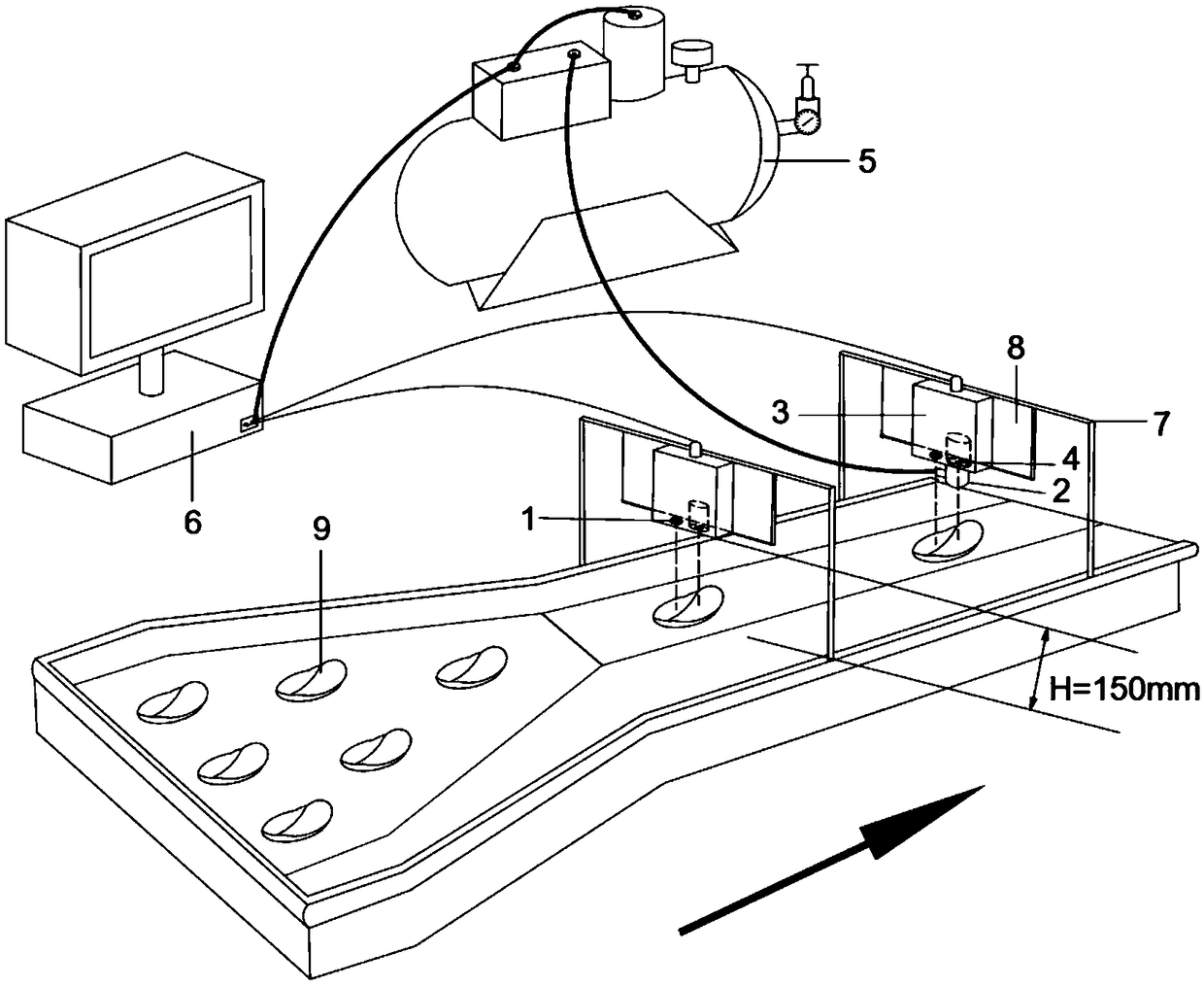 Automatic grading system and grading method for degree of chicken breast lignification based on hardness deformation