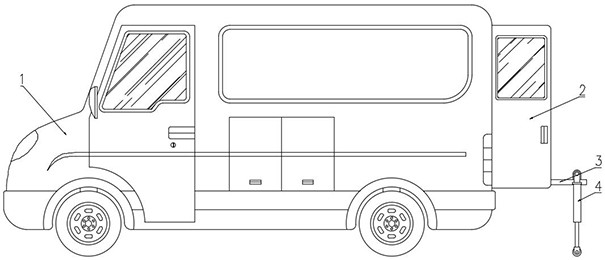 Active heat dissipation high-voltage test vehicle