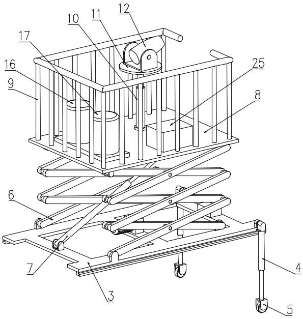 Active heat dissipation high-voltage test vehicle