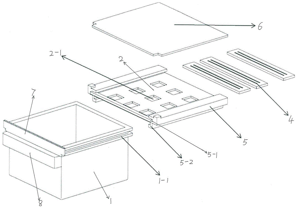 A fruit and vegetable fresh-keeping box and a refrigerator using the fruit and vegetable fresh-keeping box