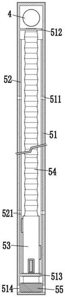 Self-cleaning split mounting type secondary water supply tank