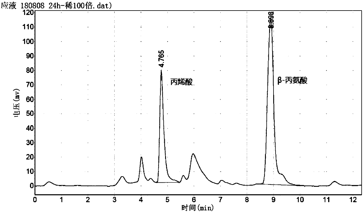 Biosynthesis method for beta-alanine