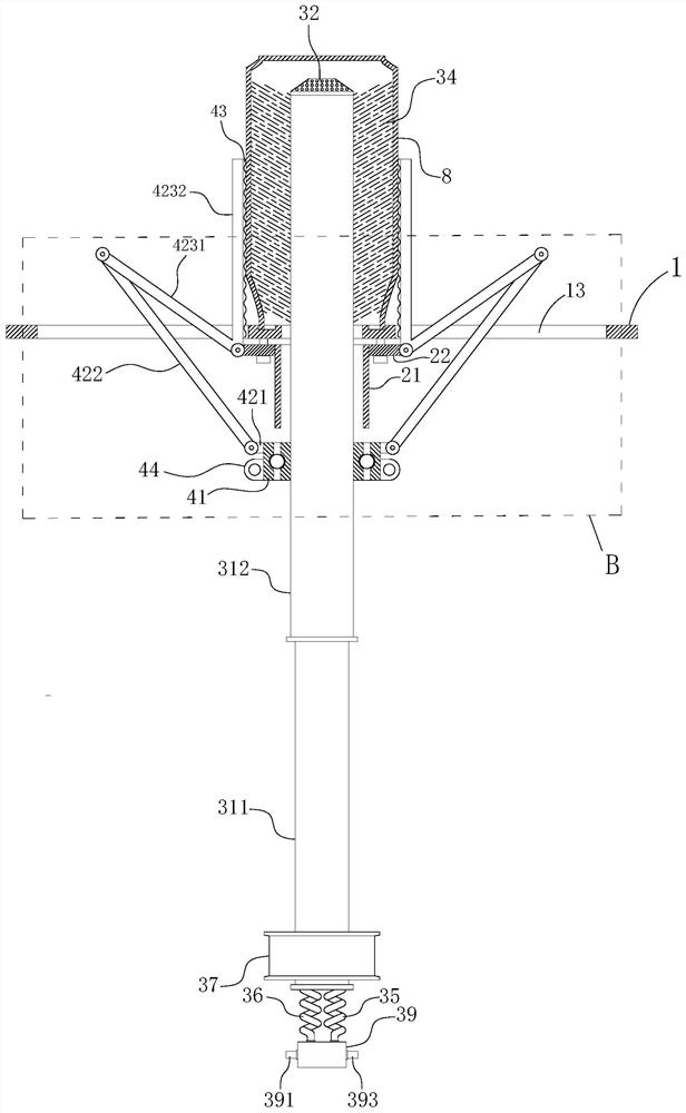 Improved cleaning device for inner cavity of glass bottle