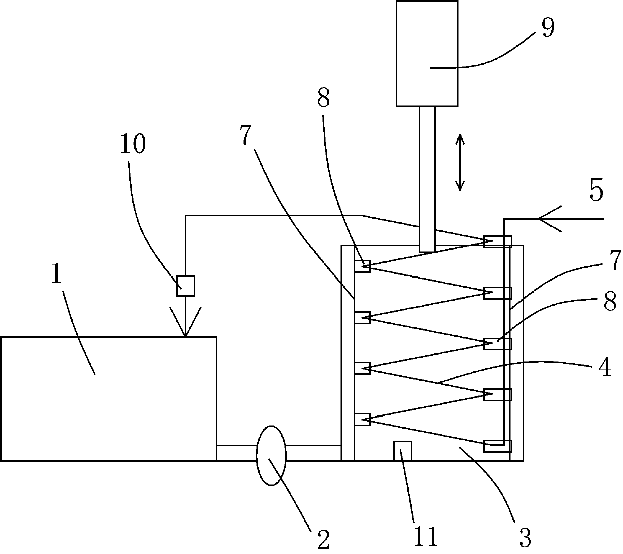 Device and method for recovering acid dye residue and heat energy